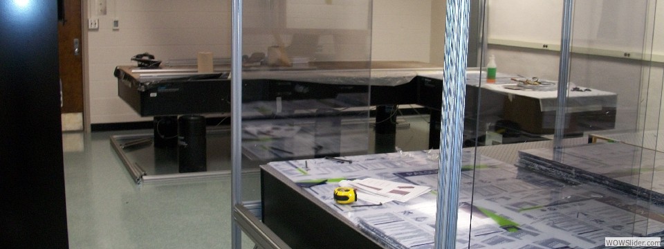 New laser lab layout with two laser tables