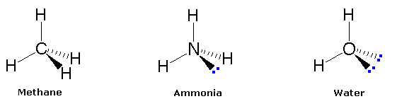 h2o vsepr number