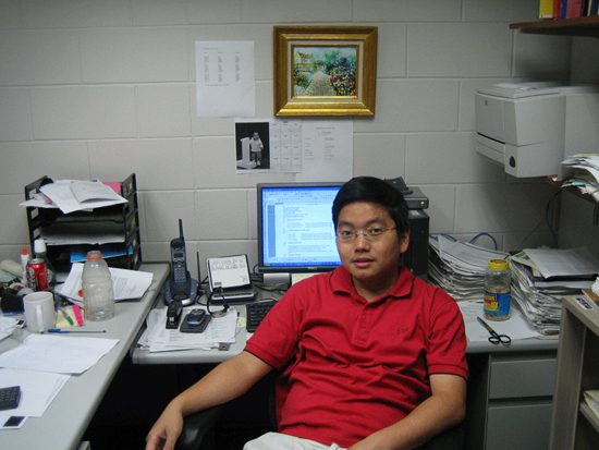 Xuefei in the office