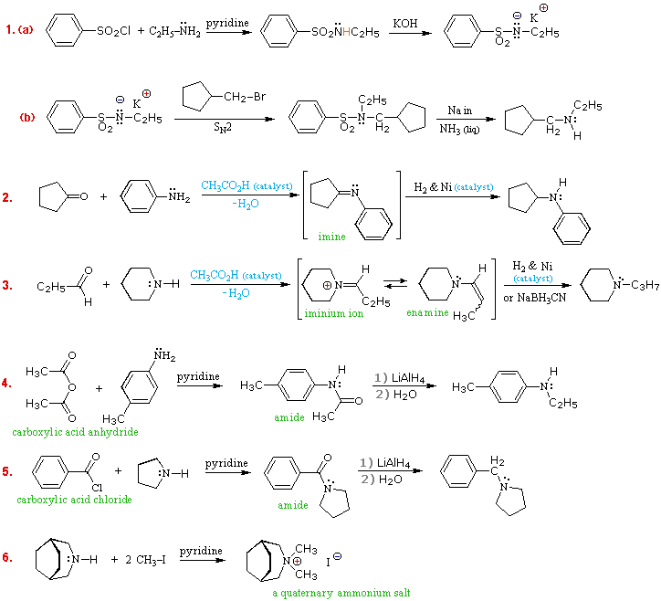 amines uses